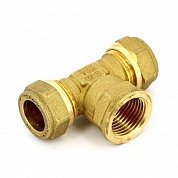 Тройник ВР 15 x 1/2" x 15 обжим TIEMME